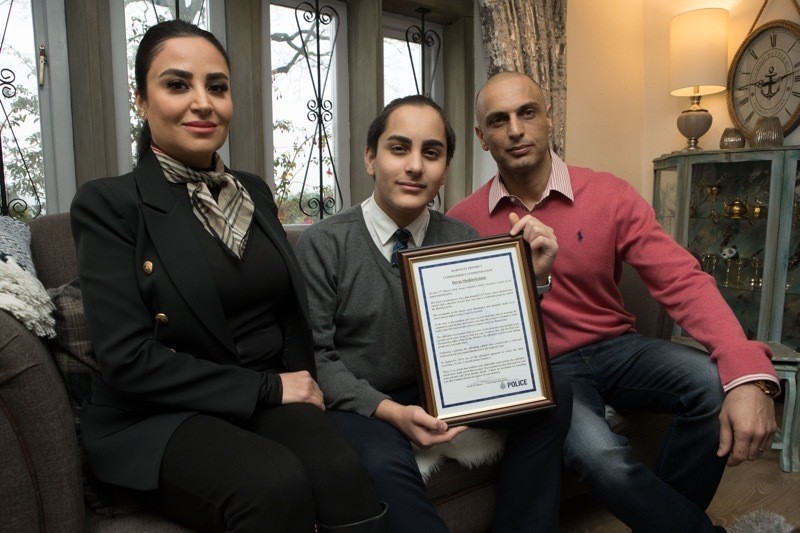 Other image for Schoolboy hailed a hero